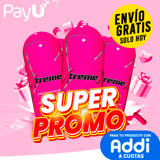 SUPER PROMO: 3 xtremex suplemento dietario (ENVÍO GRATIS)
