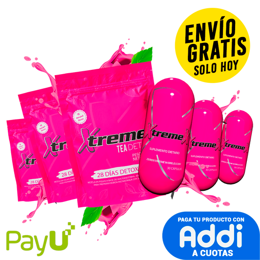 3 Kit detox: 3 Té detox & 3 Xtremex